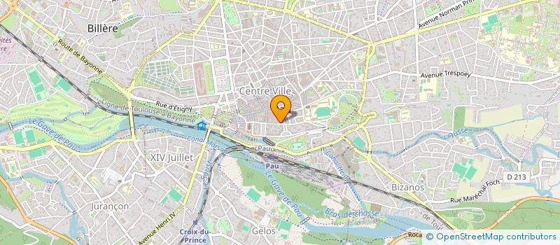 localisation de l'entreprise ASS  COMITE ETABLISSEMENT FNAC à PAU