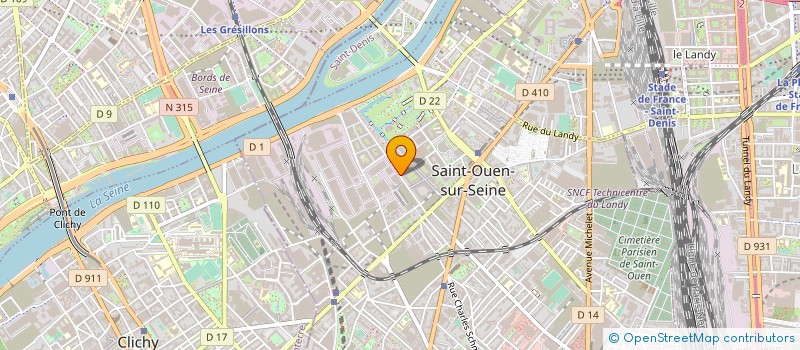localisation de l'entreprise ASS COMITE ETS ALSTHOM GROUPE à SAINT-OUEN-SUR-SEINE