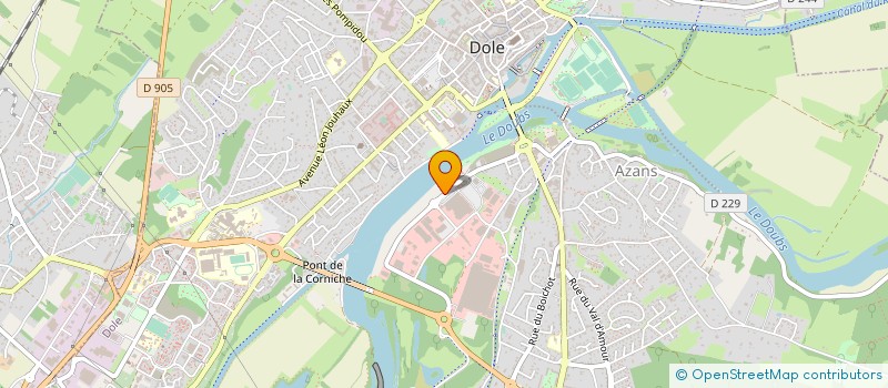 localisation de l'entreprise ASS COMITE ETS GEANT CASINO à DOLE