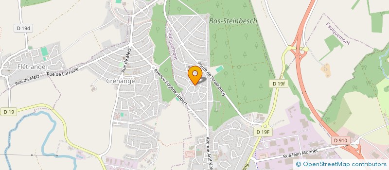 localisation de l'entreprise ASS COMITE INTER ASSOCIATION  FAULQUEMONT