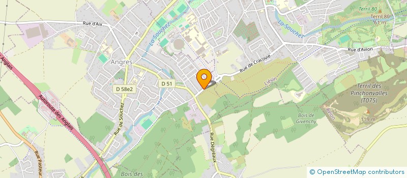 localisation de l'entreprise ASS COMITE INTERPROF TRAVAIL INDEPENDANT à ANGRES