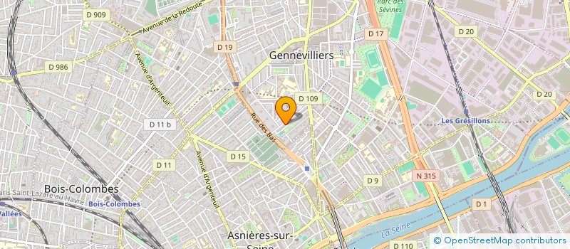 localisation de l'entreprise ASS COMITE LOCAL DE PROM SANT DE GENV à GENNEVILLIERS