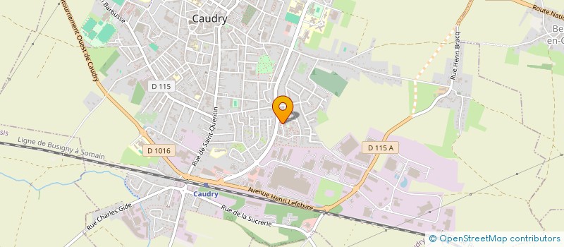 localisation de l'entreprise ASS COMITE LOCATAIRES BOIS THIERRY  CAUDRY