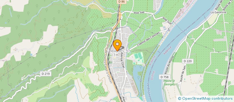 localisation de l'entreprise ASS COMITE MALVINOIS DE RESTAURATION à MAUVES