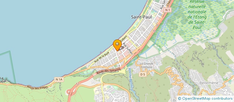 localisation de l'entreprise ASS  COMITE OEUVRES SOCIALES DE ST PAUL à SAINT-PAUL