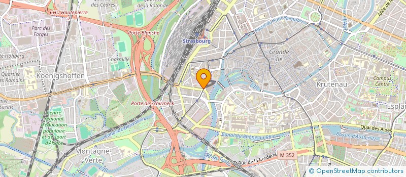 localisation de l'entreprise ASS COMITE ORGANIS CIE GEND STRASBOURG à STRASBOURG