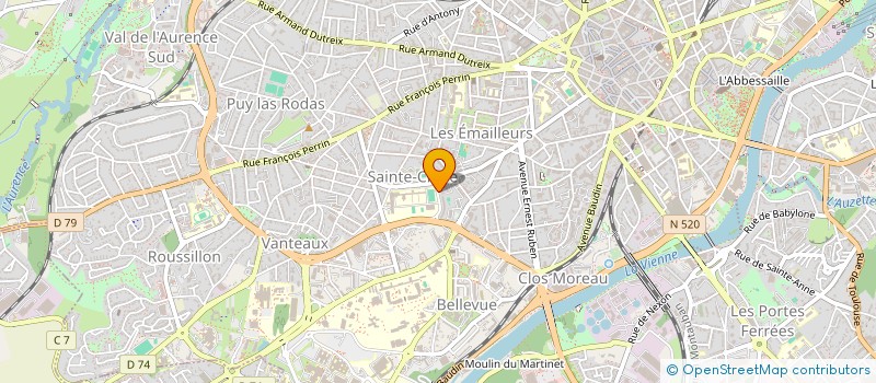 localisation de l'entreprise ASS COMITE REGIONAL USEP DU LIMOUSIN à LIMOGES