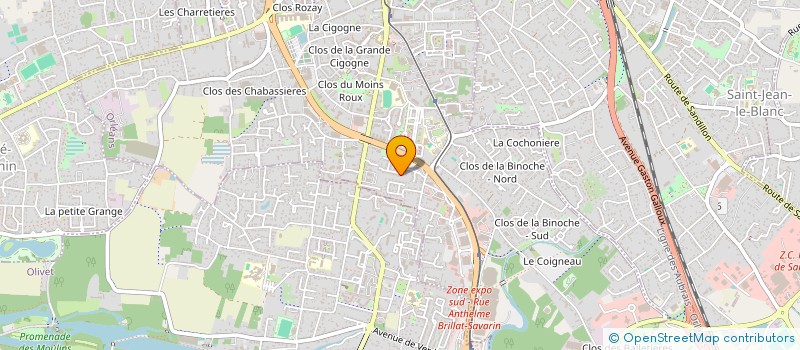 localisation de l'entreprise ASS  COMITE SYNDICAL VERT VILLAGE  ORLEANS