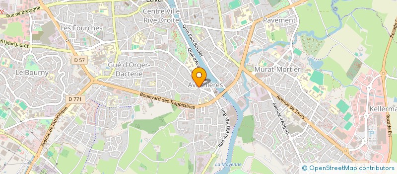 localisation de l'entreprise ASS COMITES ANIMATION QUARTIER LAVALLOIS à LAVAL