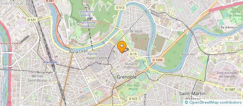 localisation de l'entreprise ASS COMM ARTIS QUARTIER TRES CLOITRES  GRENOBLE