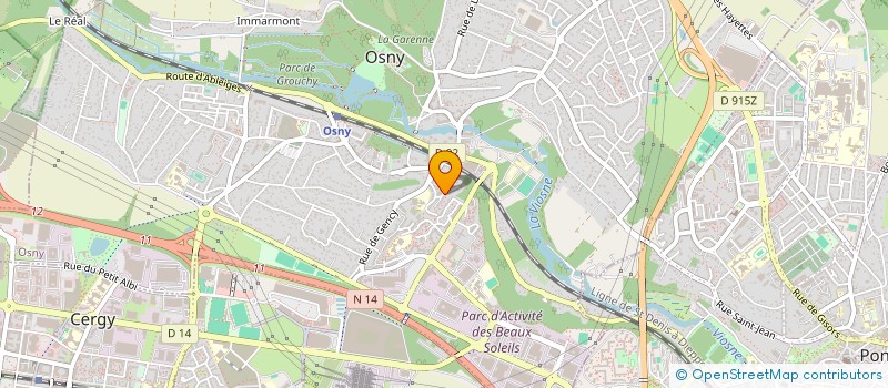 localisation de l'entreprise ASS COMMANDERIE CHEVALIERS VAL DE VIOSNE  OSNY