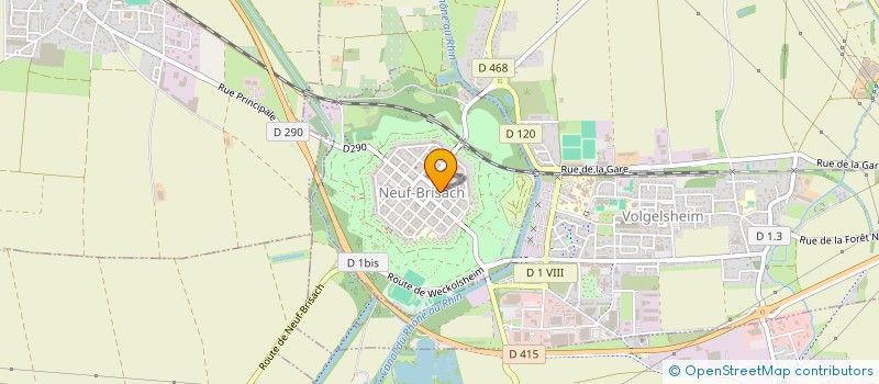 localisation de l'entreprise ASS COMMERC ARTIS NEUF BRISACH  NEUF-BRISACH