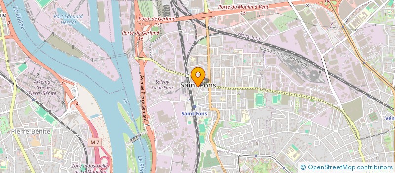 localisation de l'entreprise ASS COMMERCANT ARTISAN ST FONS  ST FONS