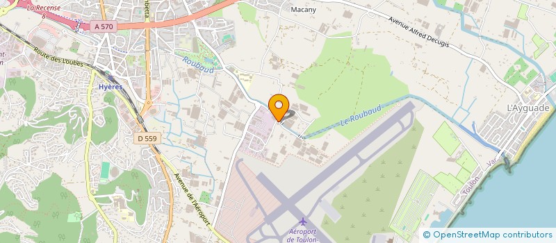 localisation de l'entreprise ASS COMMERCANT C C CENTR'AZUR à HYERES