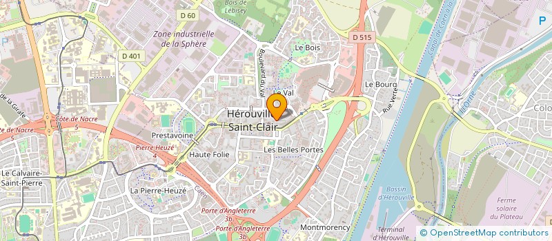 localisation de l'entreprise ASS COMMERCANT CENT COMMER CLA à HEROUVILLE-SAINT-CLAIR
