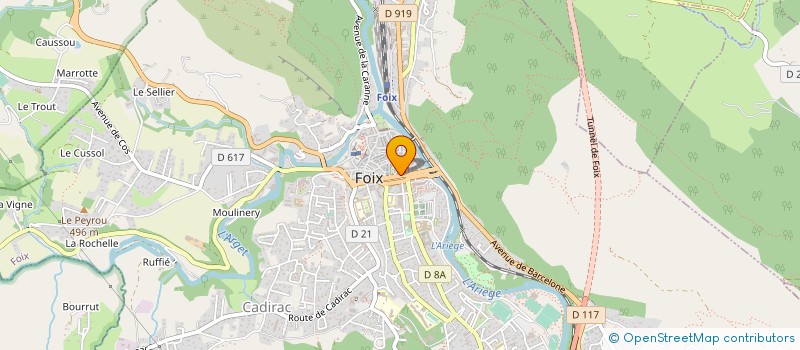 localisation de l'entreprise ASS COMMERCANT DYNAMIQUE DE FOIX à FOIX
