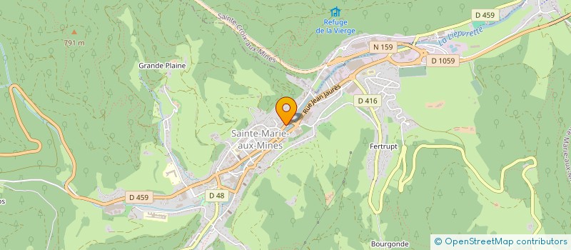 localisation de l'entreprise ASS COMMERCANTS ARTISANS  SAINTE-MARIE-AUX-MINES