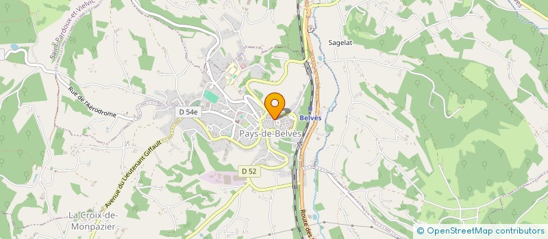 localisation de l'entreprise ASS COMMERCANTS ARTISANS BELVES  PAYS DE BELVES