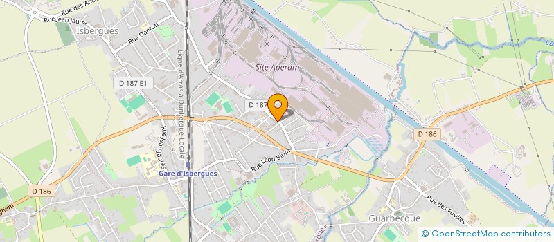 localisation de l'entreprise ASS COMMERCANTS & ARTISANS D'ISBERGUES  ISBERGUES