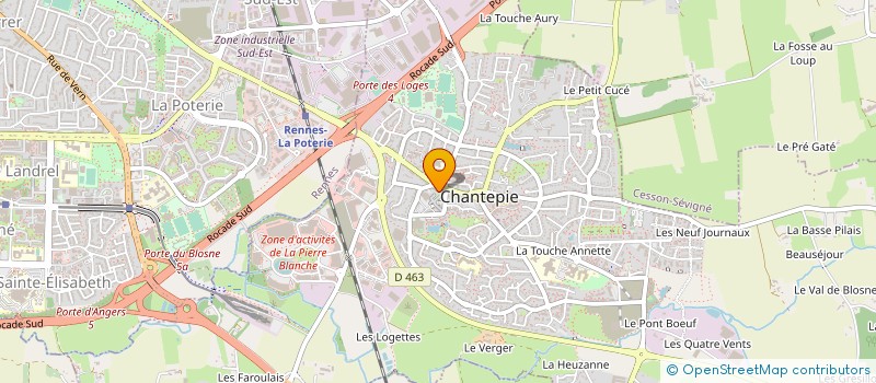 localisation de l'entreprise ASS COMMERCANTS ARTISANS DE CHANTEPIE  CHANTEPIE