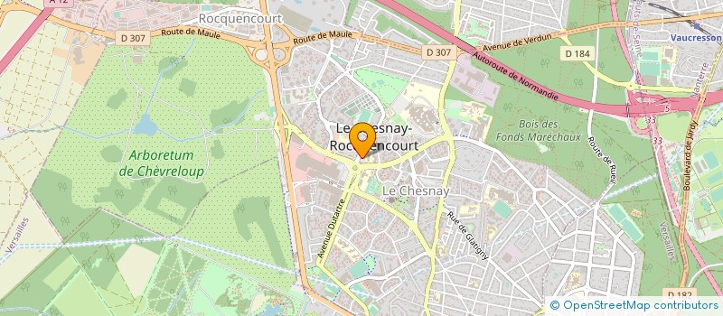 localisation de l'entreprise ASS COMMERCANTS CC PARLY 2 à LE CHESNAY-ROCQUENCOURT