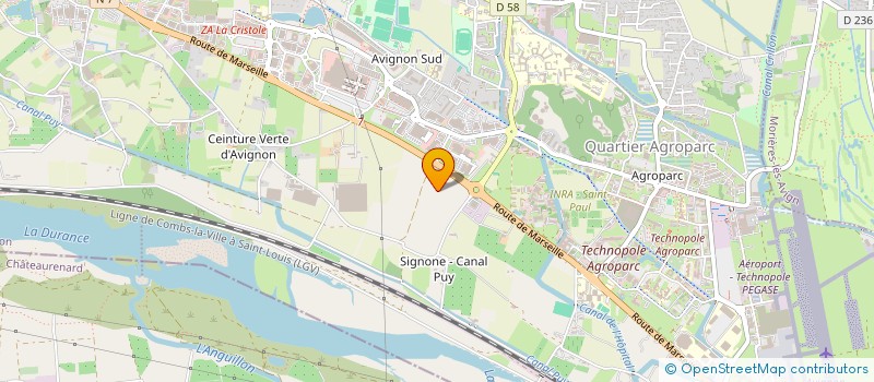 localisation de l'entreprise ASS COMMERCANTS CENT COMMERCIAL CAP SUD à AVIGNON