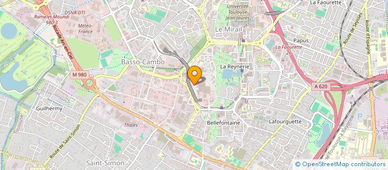 localisation de l'entreprise ASS COMMERCANTS CENTRE CIAL BASSO CAMBO  TOULOUSE