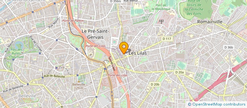 localisation de l'entreprise ASS COMMERCANTS CTRE CIAL BABYLONE à LE PRE-SAINT-GERVAIS