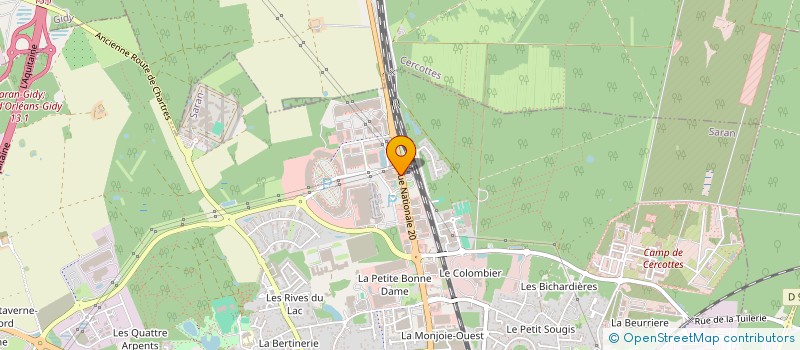 localisation de l'entreprise ASS COMMERCANTS CTRE CIAL CAP SARAN à SARAN