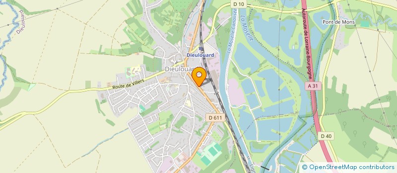 localisation de l'entreprise ASS COMMERCANTS ET ARTISANS  DIEULOUARD