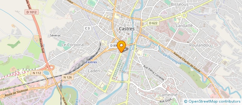localisation de l'entreprise ASS COMMERCANTS REUNIS AVENIR DU CENTRE à CASTRES