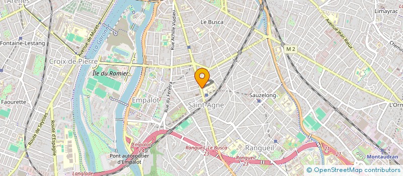 localisation de l'entreprise ASS COMMERCANTS ST AGNE AVENUE L URSS  TOULOUSE