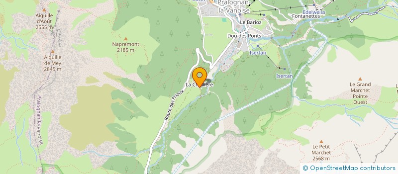 localisation de l'entreprise ASS  COMMERCES  PRALOGNAN-LA-VANOISE