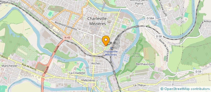 localisation de l'entreprise ASS COMMERCIALE NEVERS THEATRE  CHARLEVILLE-MEZIERES