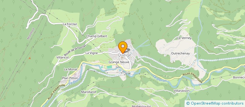 localisation de l'entreprise ASS COMMUNALE CHASSE AGREE  QUEIGE