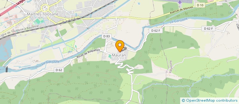 localisation de l'entreprise ASS COMMUNALE CHASSE AGREEE  MARTRES-TOLOSANE