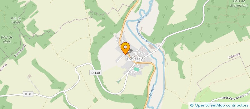 localisation de l'entreprise ASS COMMUNALE CHASSE AGREEE TREVERAY à TREVERAY