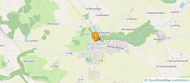 localisation de l'entreprise ASS COMMUNALE DE CHASSE à BAZOUGES-LA-PEROUSE