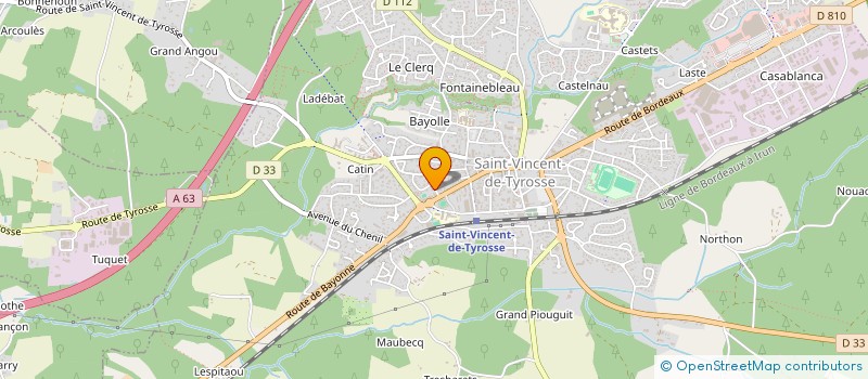 localisation de l'entreprise ASS COMMUNALE DE CHASSE à SAINT-GEOURS-DE-MAREMNE
