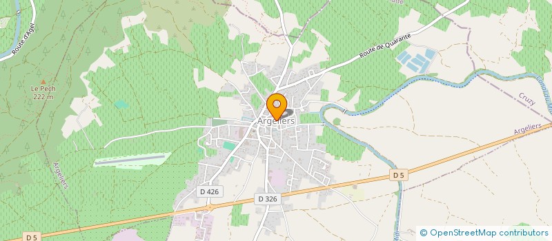 localisation de l'entreprise ASS COMMUNALE DE CHASSE AGREE  ARGELIERS