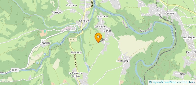 localisation de l'entreprise ASS COMMUNALE DE CHASSE AGREE  BEAUZAC