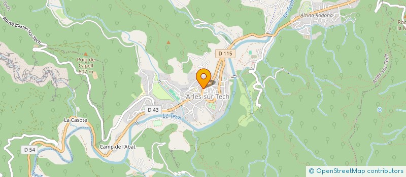 localisation de l'entreprise ASS COMMUNALE DE CHASSE AGREE D'ARLES SUR RECH  ARLES-SUR-TECH