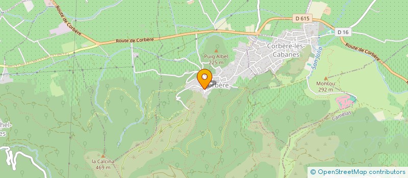 localisation de l'entreprise ASS COMMUNALE DE CHASSE AGREE DE CORBERE LES CABANES  CORBERE-LES-CABANES