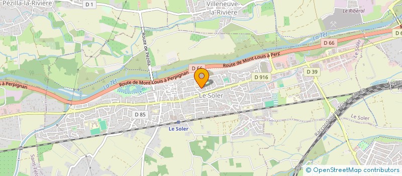 localisation de l'entreprise ASS COMMUNALE DE CHASSE DE LE SOLER  LE SOLER