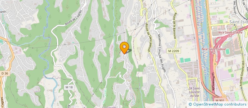 localisation de l'entreprise ASS COMMUNALE DEVEL CULTU DE LA GAUDE  LA GAUDE