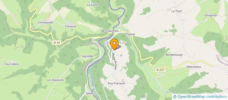 localisation de l'entreprise ASS COMMUNALE ENTRAIDE PERSONNES AGEES à PIONSAT