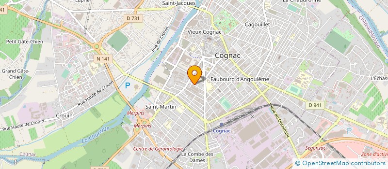 localisation de l'entreprise ASS COMMUNAUTE MUSULMANE DE COGNAC à COGNAC