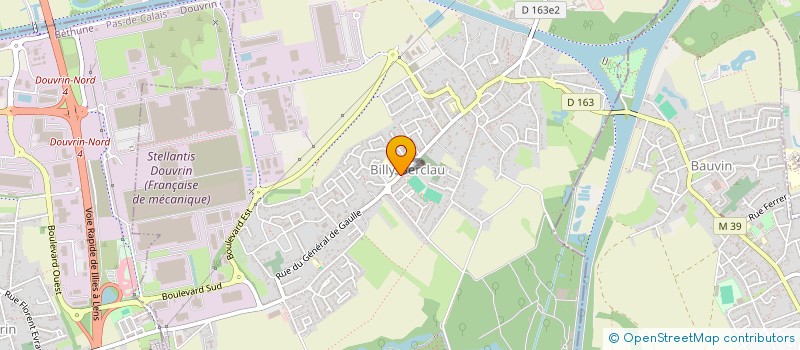 localisation de l'entreprise ASS COMMUNAUTES EVANGELIQUES LIBRES  BILLY-BERCLAU