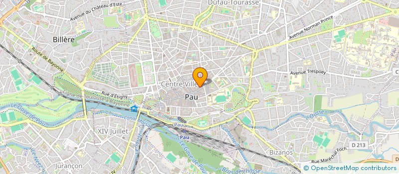 localisation de l'entreprise ASS COMMUNIC EUROP & RELATIONS PUBLIQUES à PAU