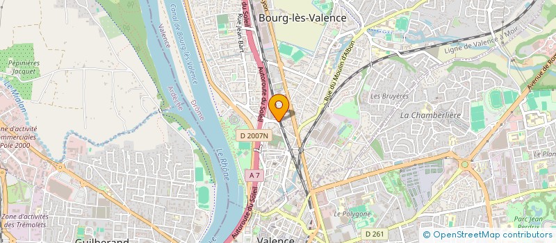 localisation de l'entreprise ASS COMMUNIC INFO-RADIO B L V à BOURG-LES-VALENCE